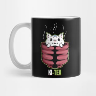 Cat In A Cup Having A Hot Bath On Purrsday Mug